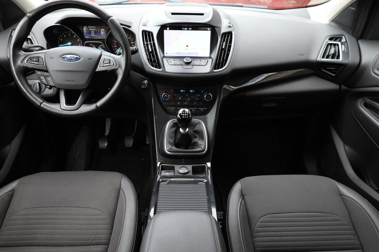 Ford KUGA 1.5 EcoBoost Titanium TREKHAAK STUUR/RUIT/STOELVERWARMING 2xPDC HALFLEER PARKASSIST 17"LMV ENZ!