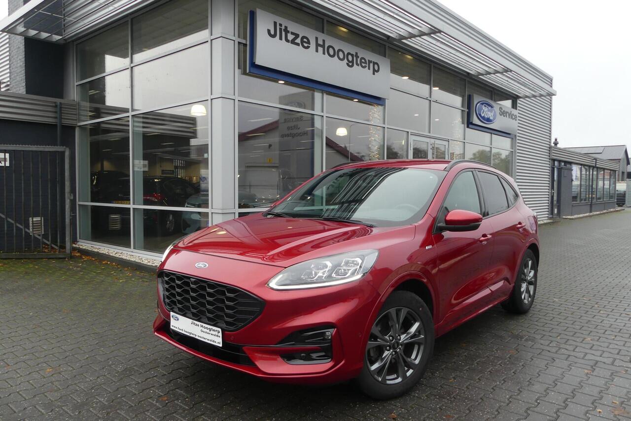Ford KUGA 1.5 EcoBoost ST-Line X TREKHAAK AFNEEMBAAR (1.800KG), WINTER PACK, ELEKT. STOEL/ACHTERKLEP, B&O, ADAPT. CRUISE, CLIMA, NAVI, CAMERA V&A, APPLE CARPLAY/ANDROID AUTO, 44.885KM
