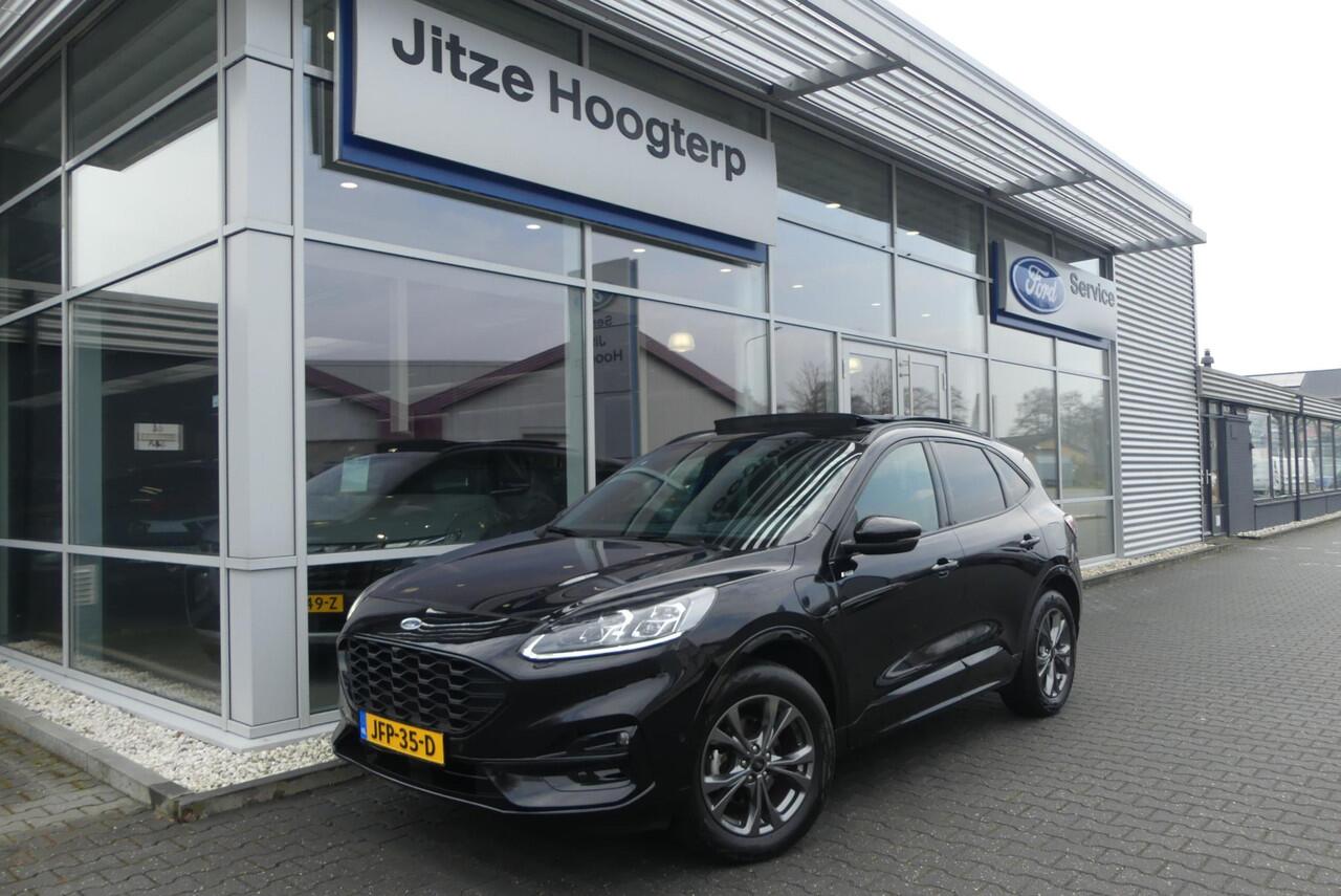 Ford KUGA 2.5 PHEV ST-Line X TREKHAAK (1.500KG), PANORAMA/ELEKTR DAK, WINTER PACK, ADAPT. CRUISE, CLIMA, NAVI, CAMERA V&A, PDC V&A, APPLE CARPLAY/ANDROID AUTO, BLIS, KEYLESS, B&O, ELEKT. ACHTERKLEP, ELEKT. STOEL, ADAPTIEVE KOPLAMPEN, 55.179KM