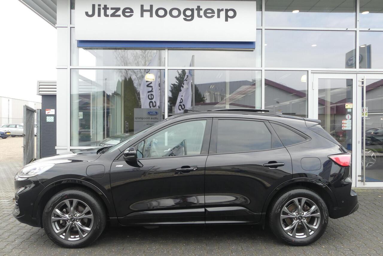 Ford KUGA 2.5 PHEV ST-Line X TREKHAAK (1.500KG), PANORAMA/ELEKTR DAK, WINTER PACK, ADAPT. CRUISE, CLIMA, NAVI, CAMERA V&A, PDC V&A, APPLE CARPLAY/ANDROID AUTO, BLIS, KEYLESS, B&O, ELEKT. ACHTERKLEP, ELEKT. STOEL, ADAPTIEVE KOPLAMPEN, 55.179KM