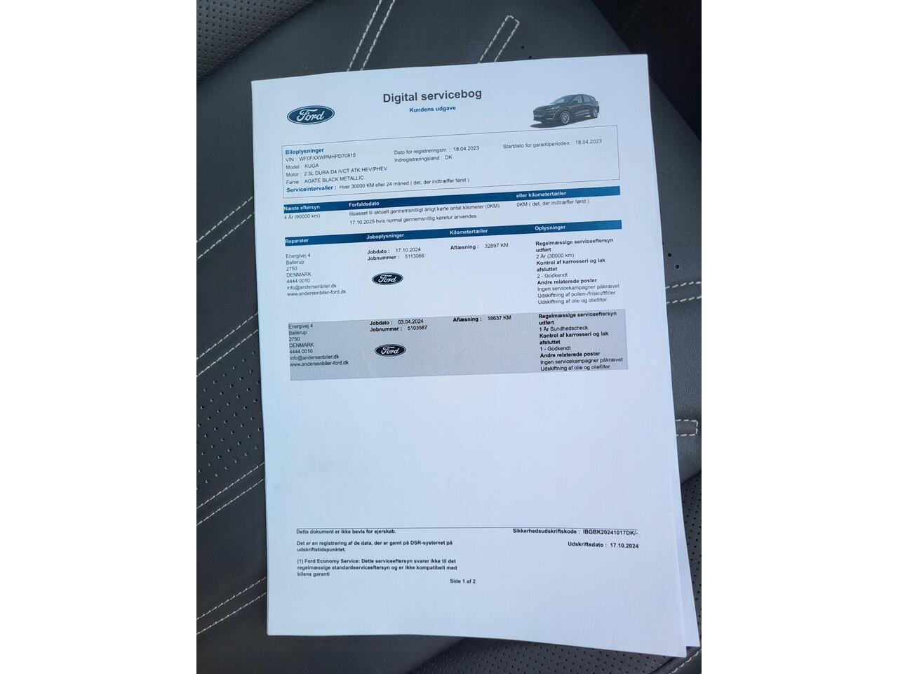 Ford KUGA 2.5 PHEV Plug-in Vignale Automaat / Fabrieksgarantie tot 04-2026 / Driver Assistance Pack / Technology Pack / Dealer Onderhouden / HUD / Apple Carplay Android Auto / Stuur-, Stoel en Achterbankverwarming / Adaptief CC / Voorruit verwarming / Elektrische a