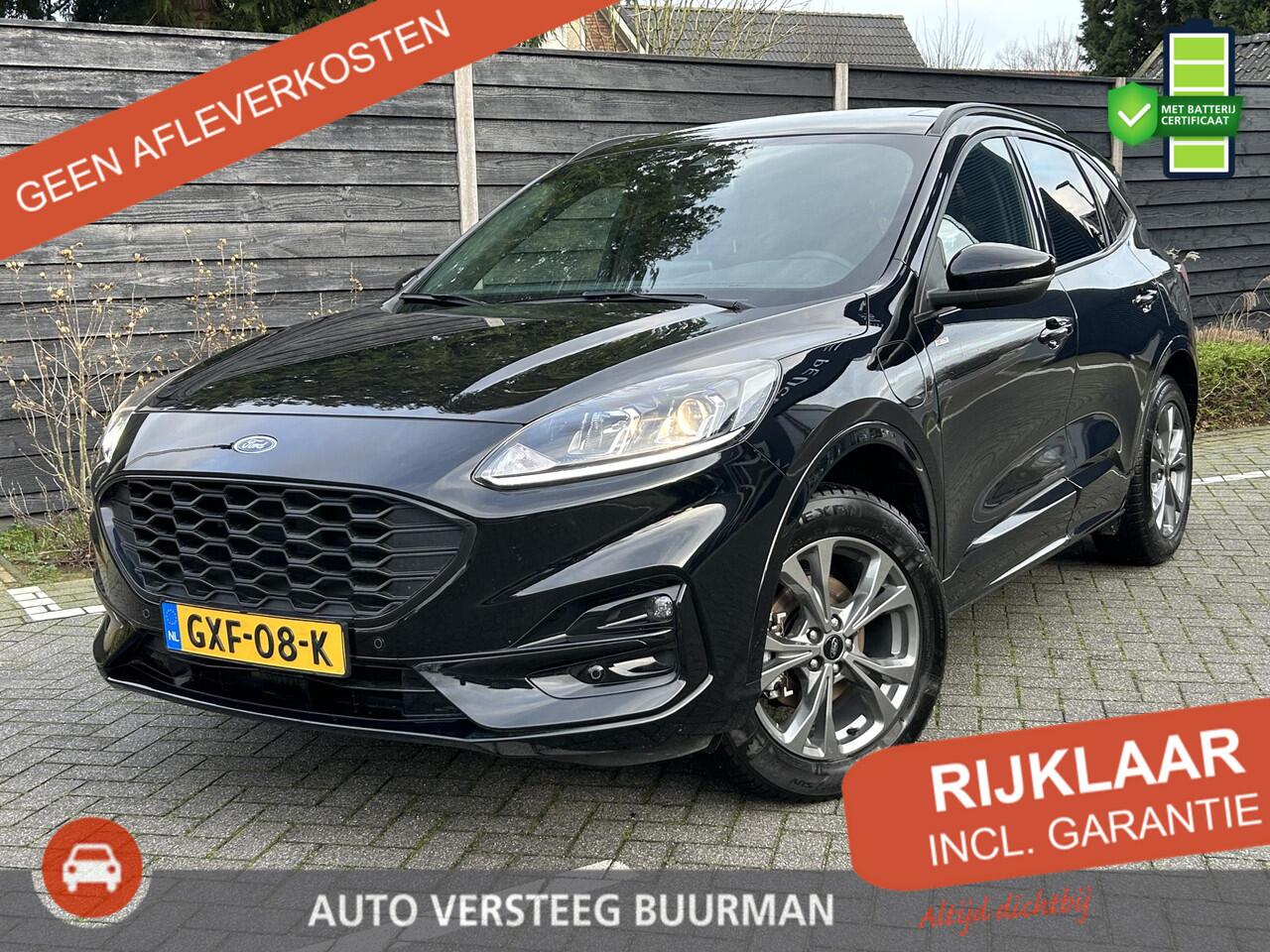 Ford KUGA 2.5 PHEV ST-Line 150PK Automaat Inclusief batterijtest, Navigatie, Achteruitrijcamera, Keyless, Elektrisch Schuif/Kantel Dak, Stoelverwarming, Trekhaak