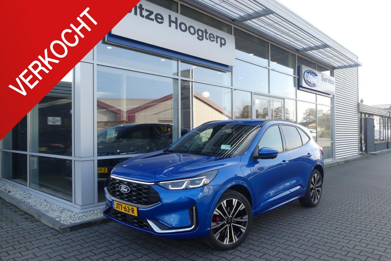 Ford KUGA 2.5 PHEV ST-Line X HUD, 360° CAMERA, MEMORY SEAT, WINTER PACK, ADAPT. CRUISE, CLIMA, NAVI, APPLE CARPLAY/ANDROID AUTO, ELEKT. ACHTERKLEP, MATRIX LED, BLIS, KEYLESS, B&O, 4.923KM