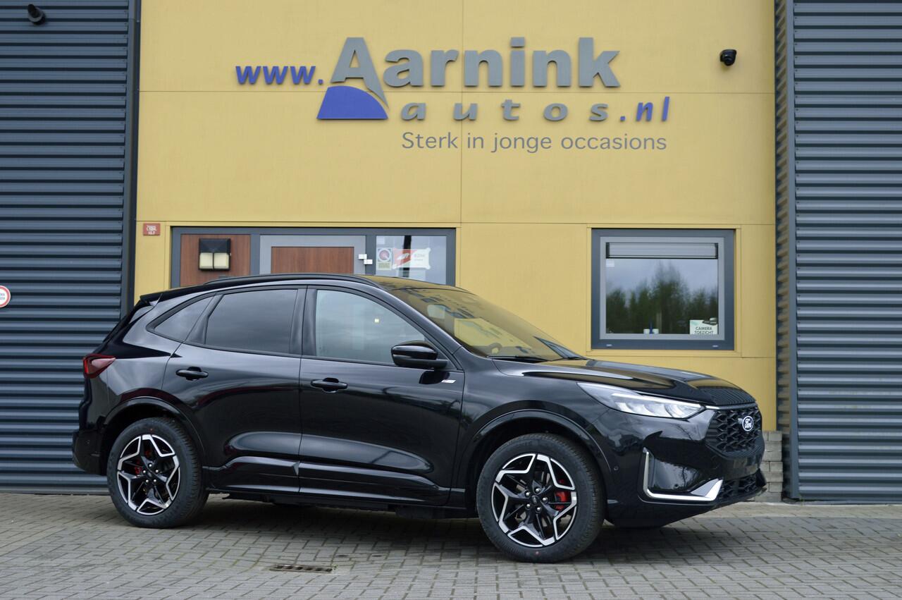 Ford KUGA 2.5 PHEV hybride 242 pk St-line X technopack, camera, winterpack, trekhaak, agr stoelen incl mem, lederen bekl, B&O sound.