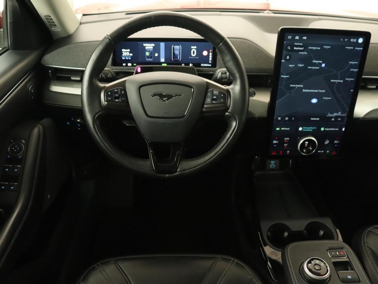 Ford MUSTANG Mach-E RWD 75 kWh | Leder | Stoelverwarming | 360 Camera | Adaptive cruise | B&O Sound | Stuurverwarming | Carplay | Navigatie