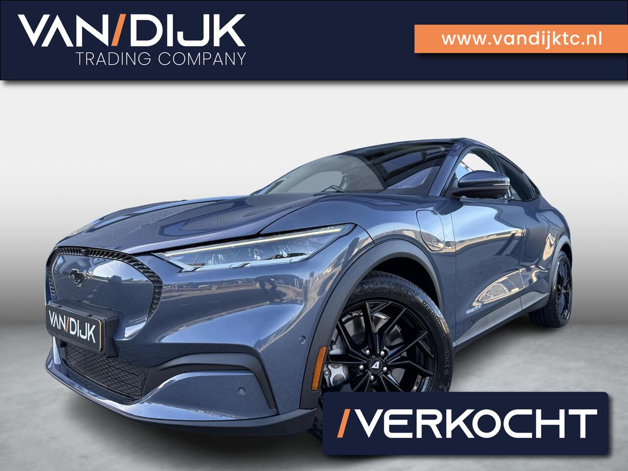 Ford MUSTANG Mach-E RWD 75 kWh ?SOH 93% ?Panoramadak ?Bang & Olufsen ?360º Camera ?Vol Leder ?Elektrische Achterklep ?Adaptieve Cruise ?Lichtmetaal 19" ?Trekhaak