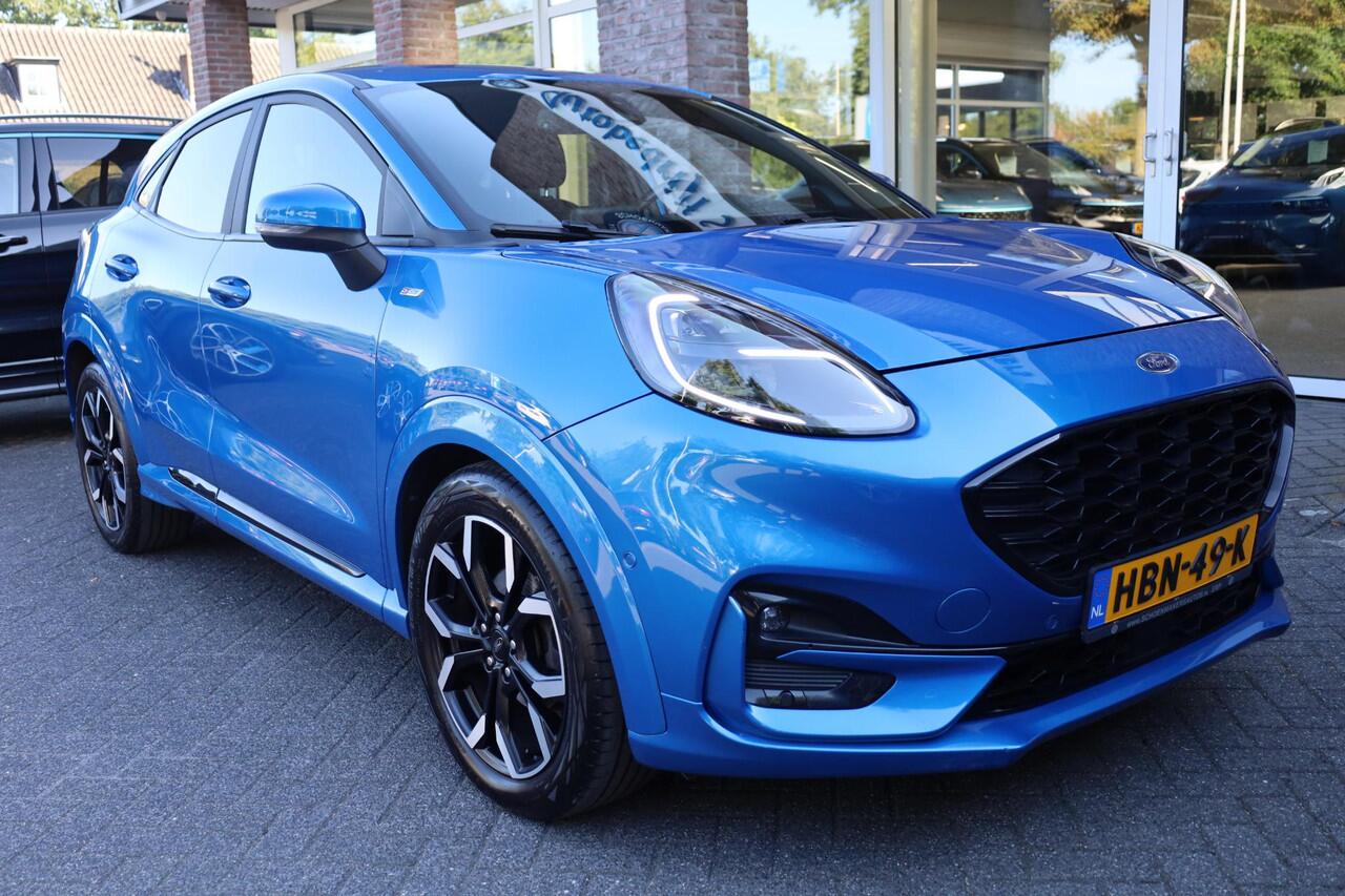 Ford PUMA 1.0 EcoBoost 155 PK!Hybrid ST-Line X First Edition CAMERA CARPLAY B&O HALFLEER DAB ACC ZWARTE-HEMEL 18"LMV BLIS ELEK-LAADKLEP ENZ.
