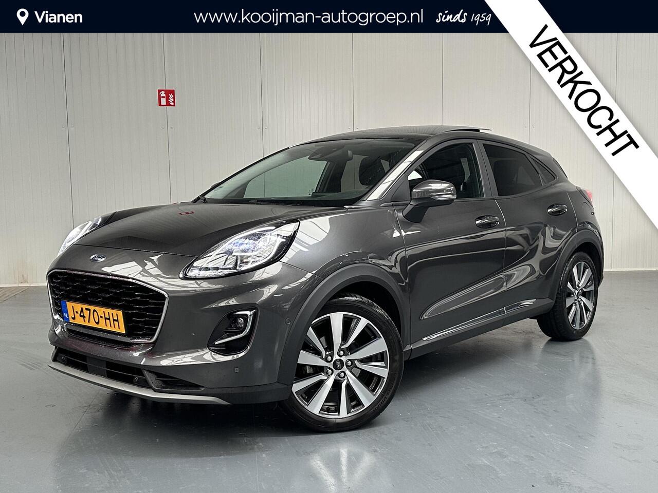 Ford PUMA 1.0 EcoBoost Hybrid Titanium X First Edition Met Panorama schuif/kanteldak, Stoelverwerming, B&O premium geluid, zeer nette auto