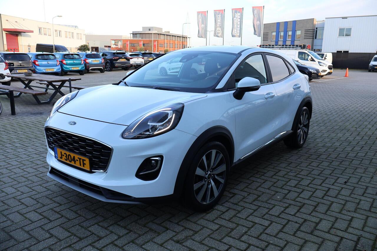 Ford PUMA 1.0 Hybrid Titanium X 1e Eigenaar | NL-Auto | Volledig Onderh | BTW | Winter Pack | Trekhaak | Massage | Navi | Cruise | DAB | Bots Systeem | Multimedia | Hill-Hold | Full Led | PDC | Start/Stop