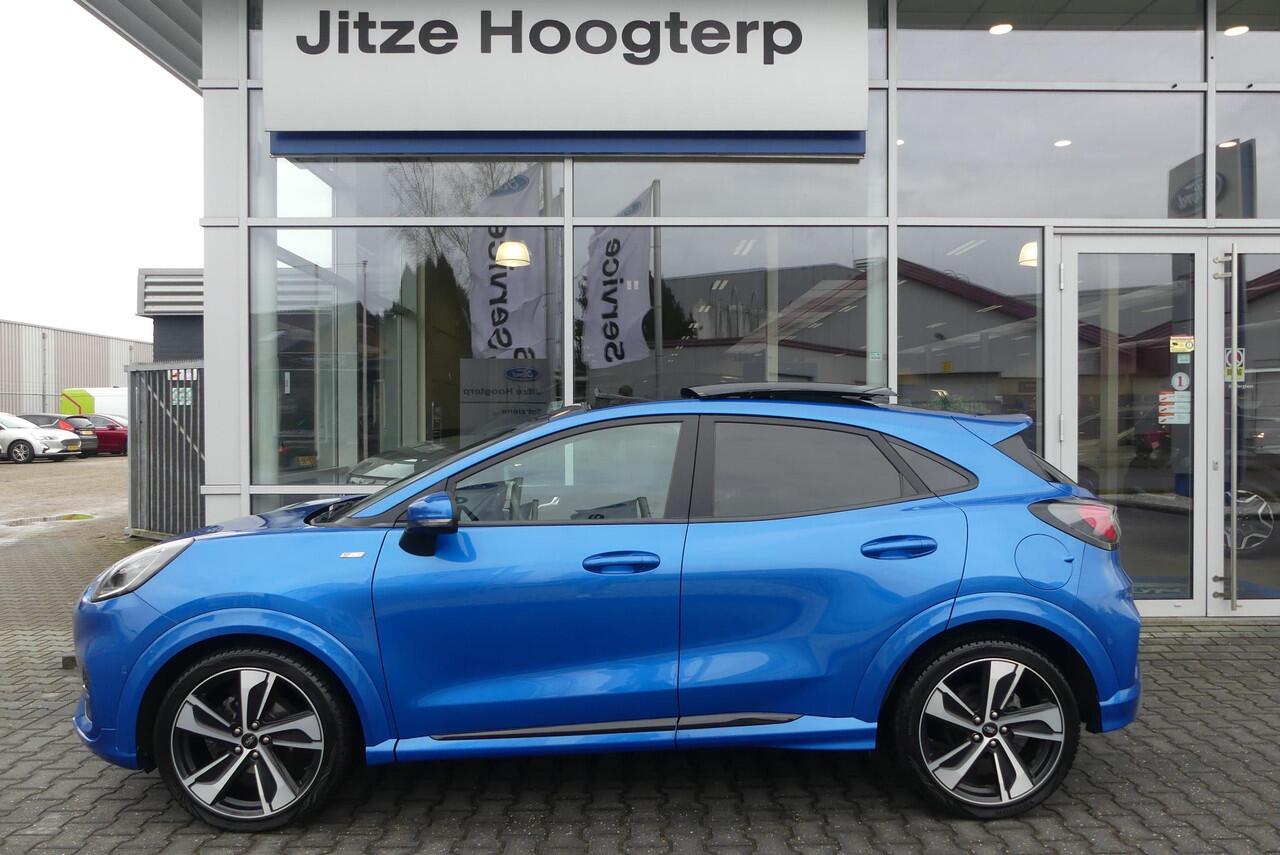 Ford PUMA 1.0 EcoBoost ST-Line X Vignale TREKHAAK AFNEEMBAAR (900KG), PANO, WINTER PACK, ADAPT. CRUISE, CLIMA, NAVI, CAMERA, PDC V&A, APPLE CARPLAY/ANDROID AUTO, BLIS, KEYLESS, B&O, ELEKT. ACHTERKLEP, 73.242KM