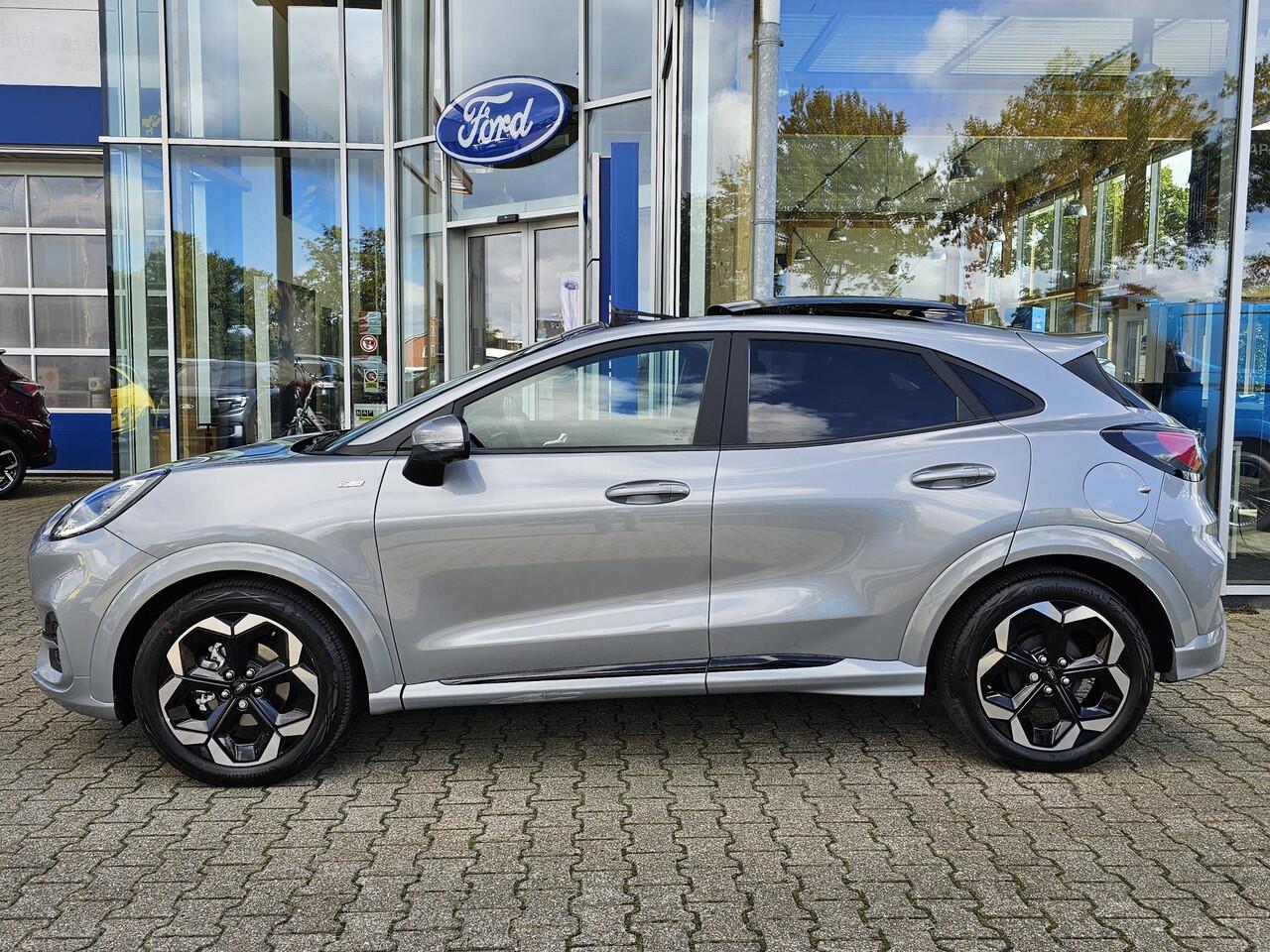 Ford PUMA 1.0 EcoBoost Hybrid ST-Line X 155pk Automaat | Panoramadak | Afneembare trekhaak | Winter Pack | Adaptive cruise control | 360 graden camera | Bang&Olufsen | Elektrsiche achterklep | Matrix LED