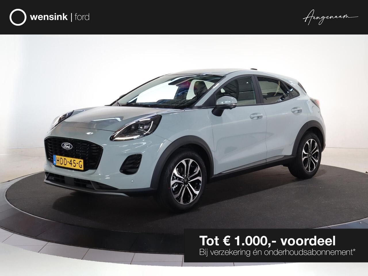 Ford PUMA 1.0 EcoBoost Hybrid Titanium | Facelift | Winterpakket | Adaptive Cruise Control | Parkeerscamera 360° | 17 inch LM velgen |