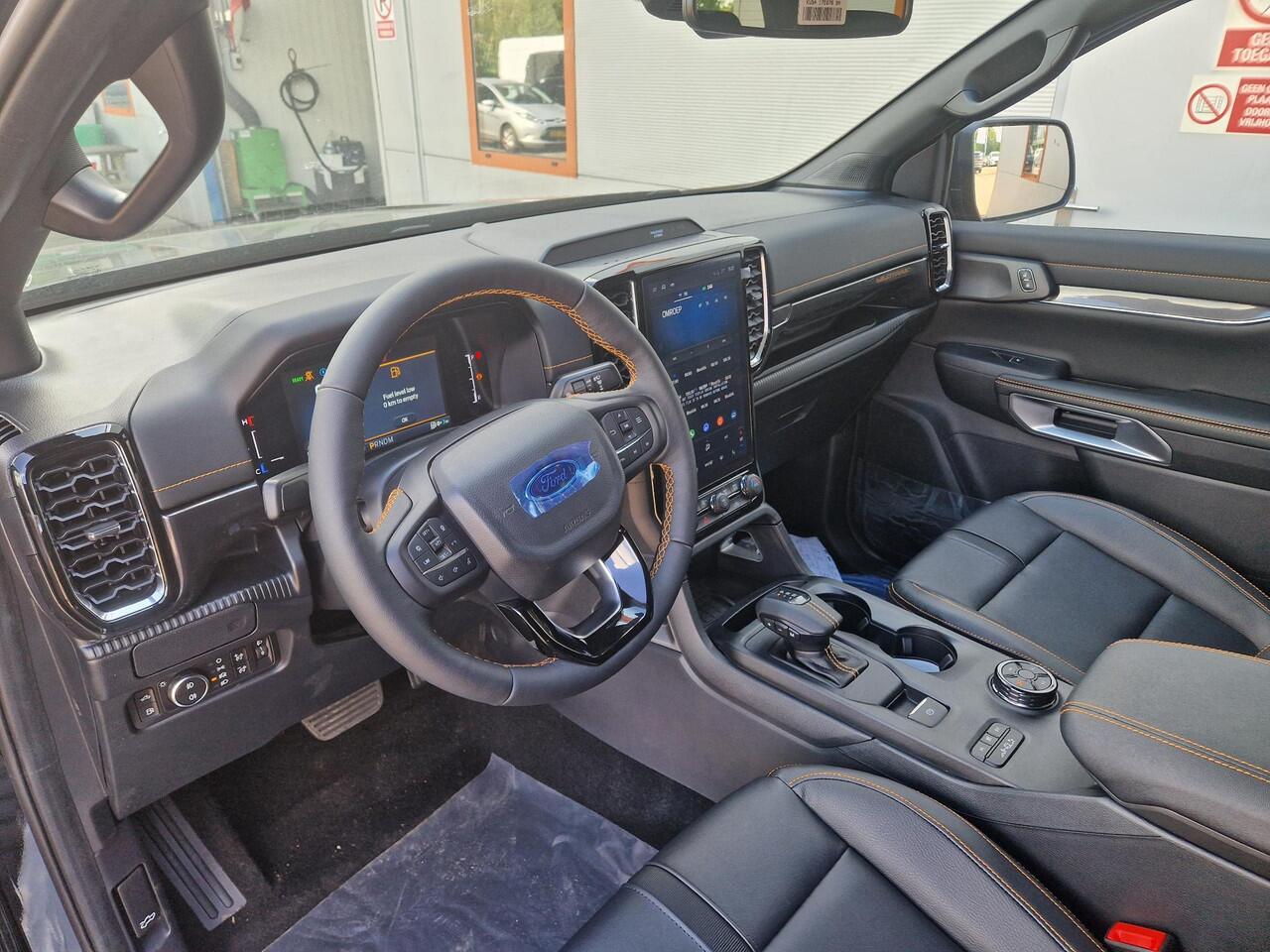 Ford RANGER DoubleCab Wildtrak 2.3 PHEV 278pk 10traps automaat | 0,99% Rente Actie! | Ford Voorraad! | Agate Black, Wildtrak bekleding, Cargo Area Pack, Single Phase Charge Cord XL, Technology pack plus trailer