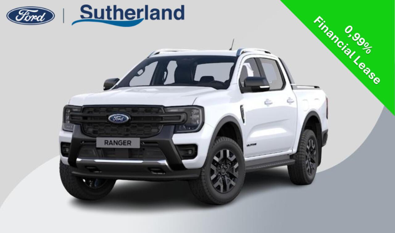 Ford RANGER 2.3 PHEV Wildtrak Double Cab 281pk | 0,99% Renteactie | 5 persoons! | Technology Pack Plus Trailer | Cargo Area Pack | Power Rollertop | Prijs excl. BTW incl. BPM | laadkabel mode 3 16A