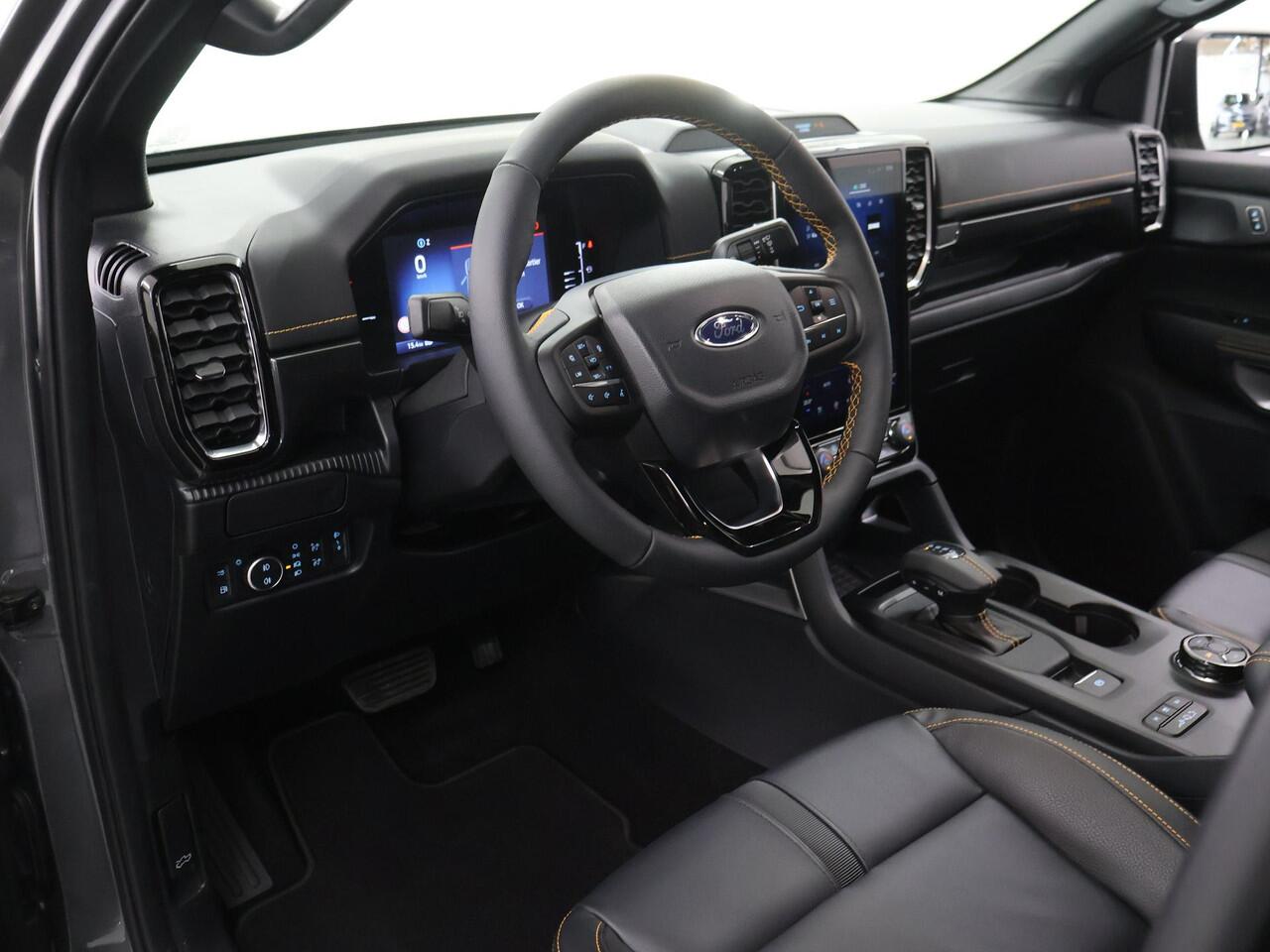 Ford RANGER WILDTRAK | DOUBLE CAB | 2.5 PHEV | HYBRID | 279 PK | 5-ZITS | 360 CAMERA | 3500 KG TREKHAAK AFNEEMBAAR | ADAPTIVE CRUISE | BLIND-SPOT | STOELVERWARMING | LEDER | LED | PLUG IN HYBRIDE | METALLIC