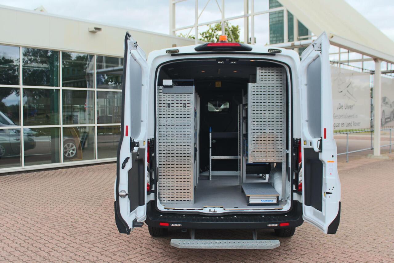 Ford TRANSIT 350 2.0 TDCI L2H2 Trend SORTIMO, Navigatie, Camera, Flits verlichting, Powerstation 3500W, Standkachel motor en interieur