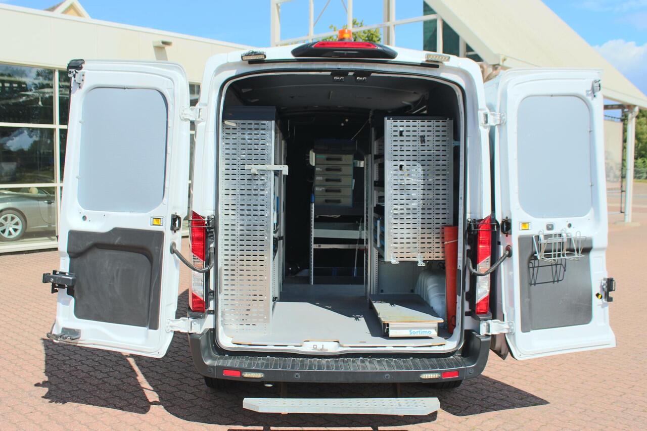 Ford TRANSIT 350 2.0 TDCI L2H2 Trend SORTIMO, Navigatie, Camera, Flits verlichting, Powerstation 3500W, Standkachel motor en interieur