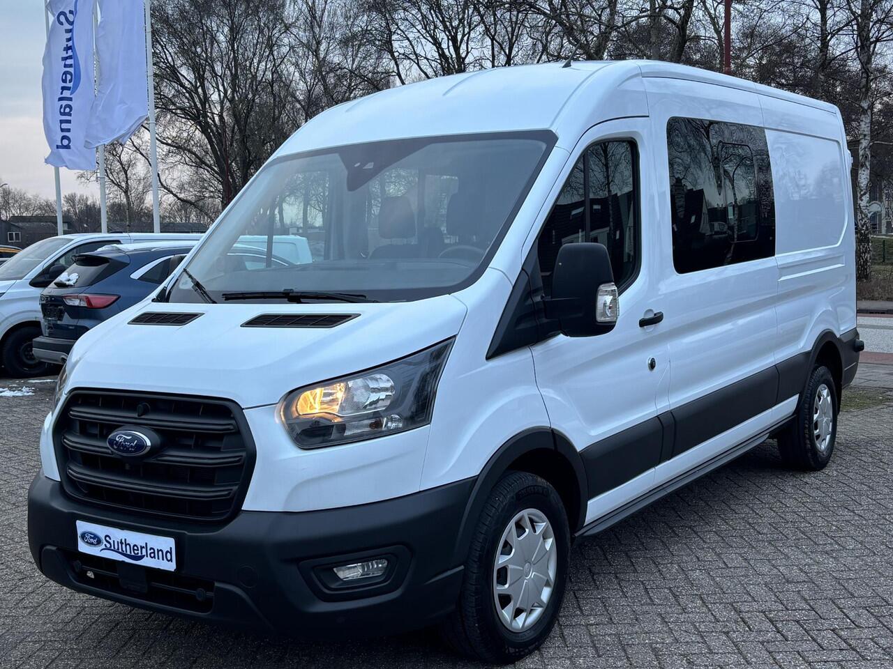 Ford TRANSIT 350 2.0 TDCI L3H2 DC | Dubbele Cabine | Trend | SCI | 6 persoons | 170pk | Airco | Trekhaak