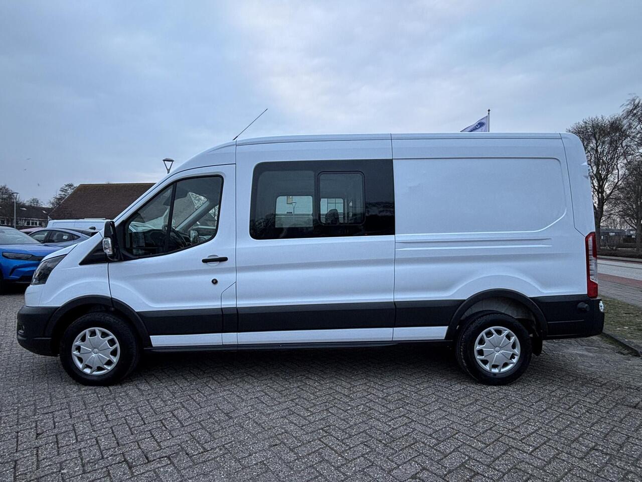 Ford TRANSIT 350 2.0 TDCI L3H2 DC | Dubbele Cabine | Trend | SCI | 6 persoons | 170pk | Airco | Trekhaak