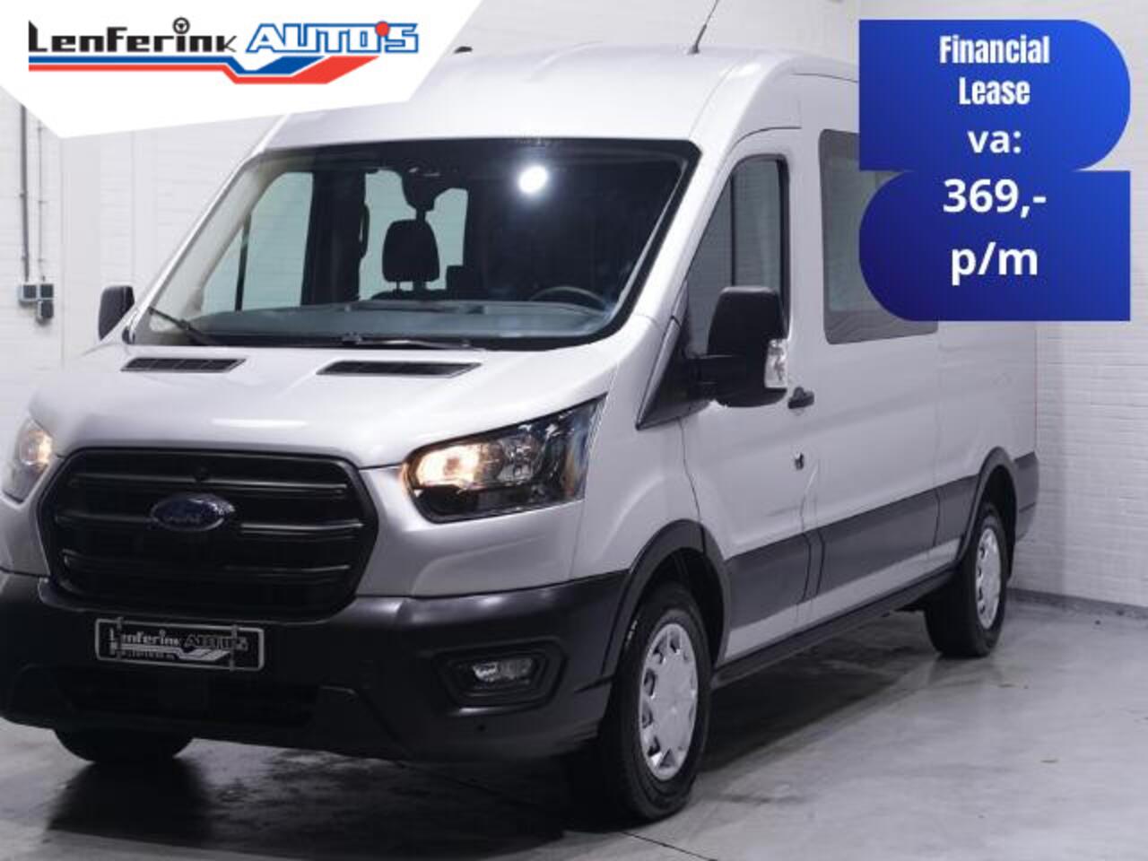 Ford TRANSIT 2.0 TDCi 130 pk L3H2 Dubbel Cabine Airco Camera, Trekhaak, PDC V+A, 6-Zits