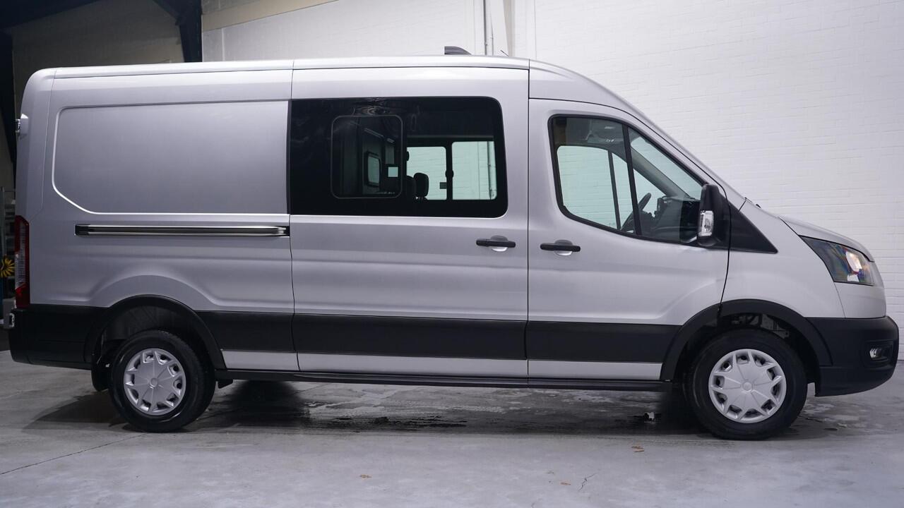 Ford TRANSIT 2.0 TDCi 130 pk L3H2 Dubbel Cabine Airco Camera, Trekhaak, PDC V+A, 6-Zits