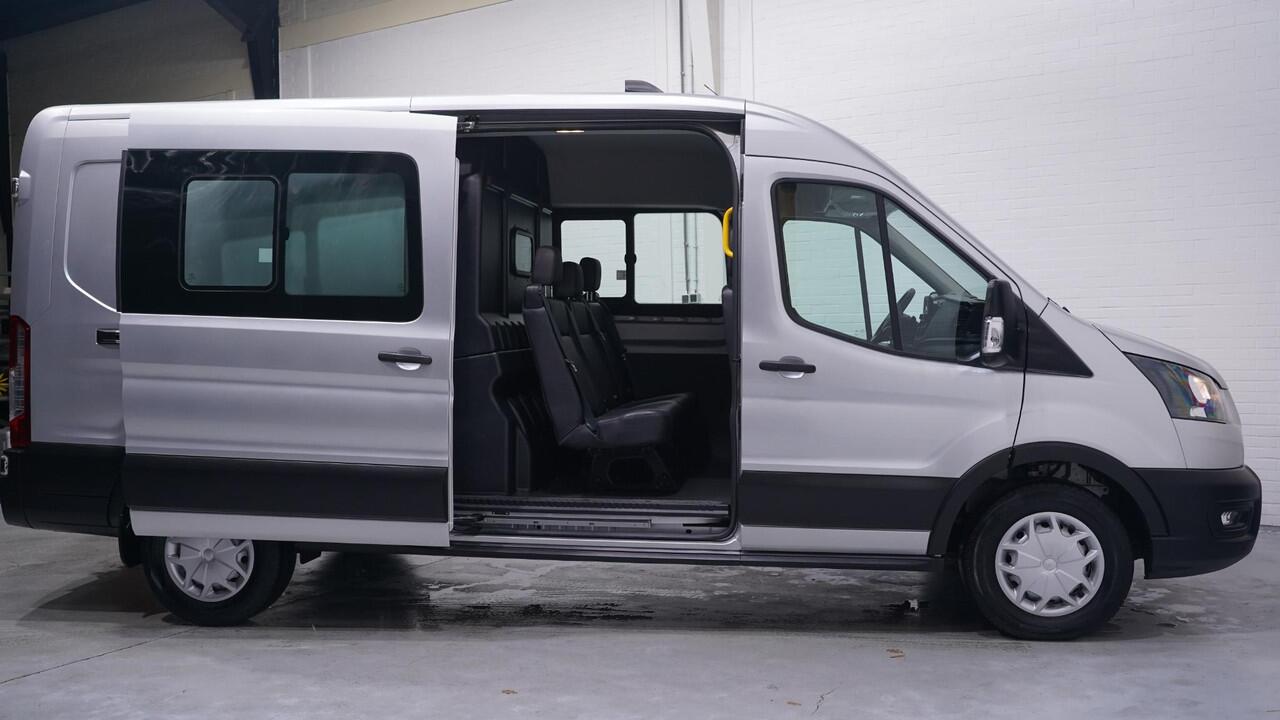 Ford TRANSIT 2.0 TDCi 130 pk L3H2 Dubbel Cabine Airco Camera, Trekhaak, PDC V+A, 6-Zits