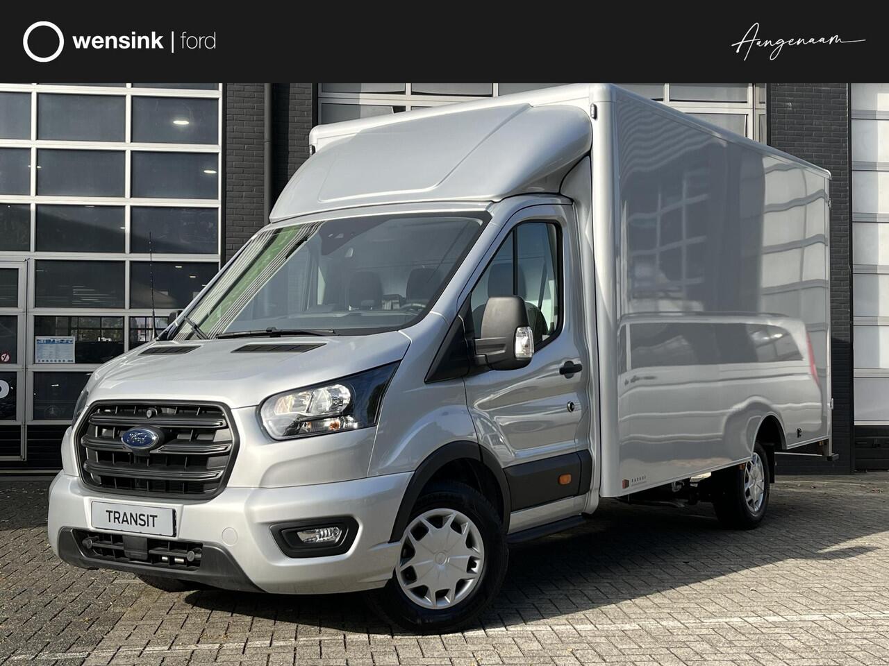 Ford TRANSIT 350 170pk L4H1 Bakwagen! Airco / Cruise control / Karhof Gesloten Bak + Deuren / Bluetooth / Voorruitverwa. / DAB+ / LAADVERMOGEN 1303 KG / BPM VRIJ!