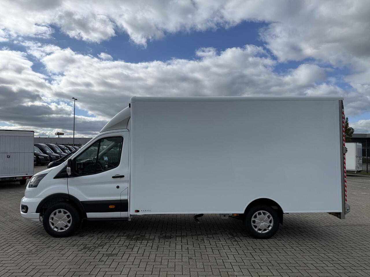 Ford TRANSIT 350 2.0 TDCI | L4 H1 | TREND | BAKWAGEN KARHOF GESLOTEN BAK INCL. OVERLOOP KLEP | UIT VOORRAAD LEVERBAAR | KENTEKEN 2024 | 170 PK | AIRCO | CRUISE CONTROL | DAB+ | LANE-ASSIT | 3-ZITS