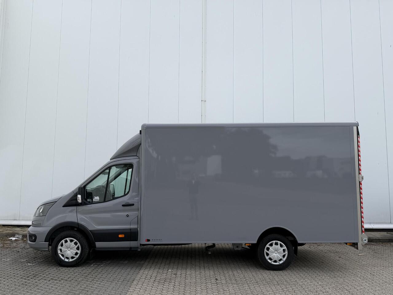 Ford TRANSIT 350 2.0 TDCI L4H1 Trend Bakwagen | Uit voorraad leverbaar | Karhof Gesloten bak + Overloopklep Kenteken 2024 | Bluetooth | Cruise Control | Voorruitverwarming | Laadvermogen 1200KG + |
