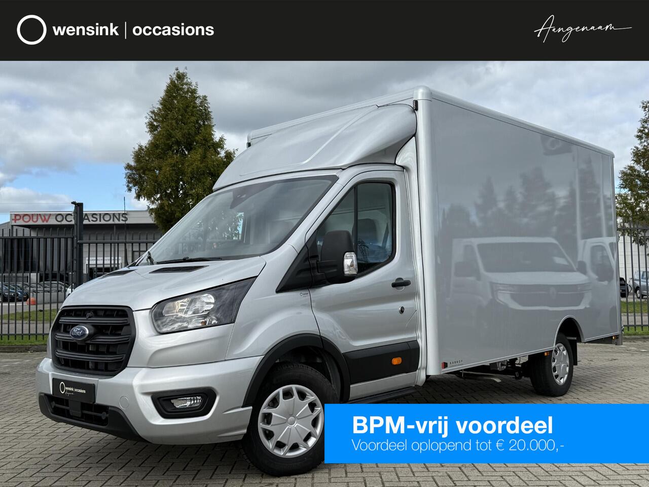 Ford TRANSIT 350 2.0 TDCI | L4 H1 | TREND BAKWAGEN | KARHOF GESLOTEN BAK INCL. OVERLOOP KLEP | UIT VOORRAAD LEVERBAAR | KENTEKEN 2024 | 170 PK | AIRCO | CRUISE CONTROL | DAB+ | LANE-ASSIT | 3-ZITS