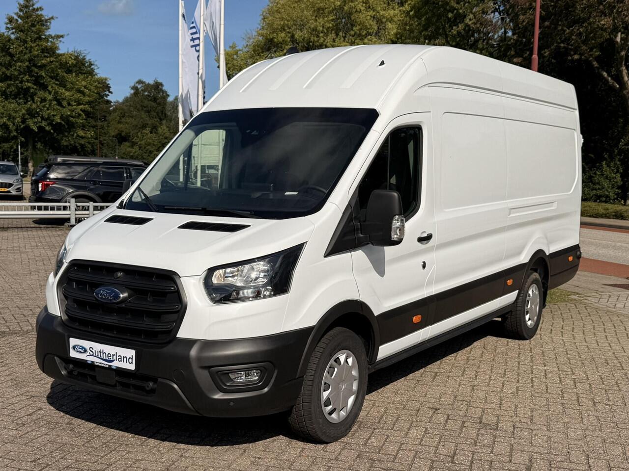 Ford TRANSIT 350 2.0 TDCI L4H3 Trend RWD | SCI | 130pk | Navigatiesysteem SYNC4 | Stoelverwarming | Elektrisch inklapbare buitenspiegels | Elektrisch verstelbare bestuurdersstoel | Passagiersairbag | Allweather banden | Laadruimte beschermingspakket | 150 watt/230V a