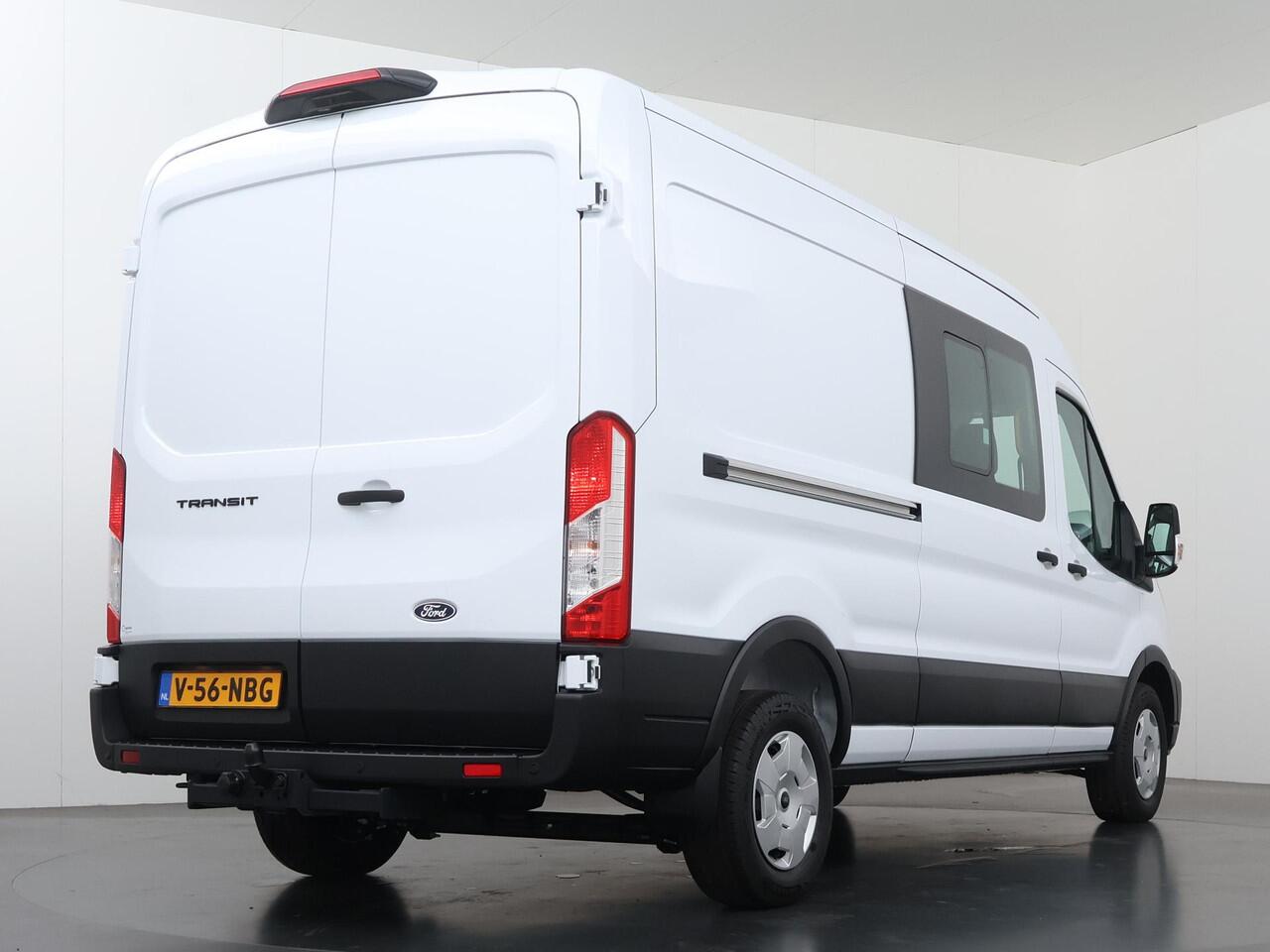 Ford TRANSIT 350 | 2.0 TDCI | L3 H2 | DUBBEL CABINE | TREND | TREKHAAK 2800 KG AHW | CLIMATE CONTROL | PARKEERSENSOREN V+A | CRUISE CONTROL | BIJRIJDERSBANK | LAADRUIMTE PAKKET | APPLE CARPLAY / ANDROID AUTO | STOEVERWARMING | CAMERA