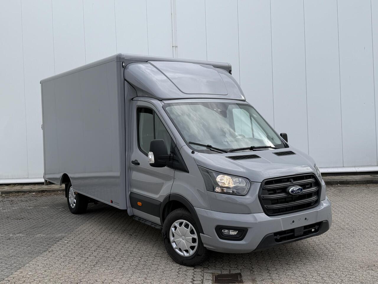 Ford TRANSIT 350 2.0 TDCI | L4 H1 | TREND | SKELETAL | KARHOF GESLOTEN BAK INCL. OVERLOOP KLEP | UIT VOORRAAD LEVERBAAR | KENTEKEN 2024 | 170 PK | AIRCO | CRUISE CONTROL | DAB+ | LANE-ASSIT | 3-ZITS