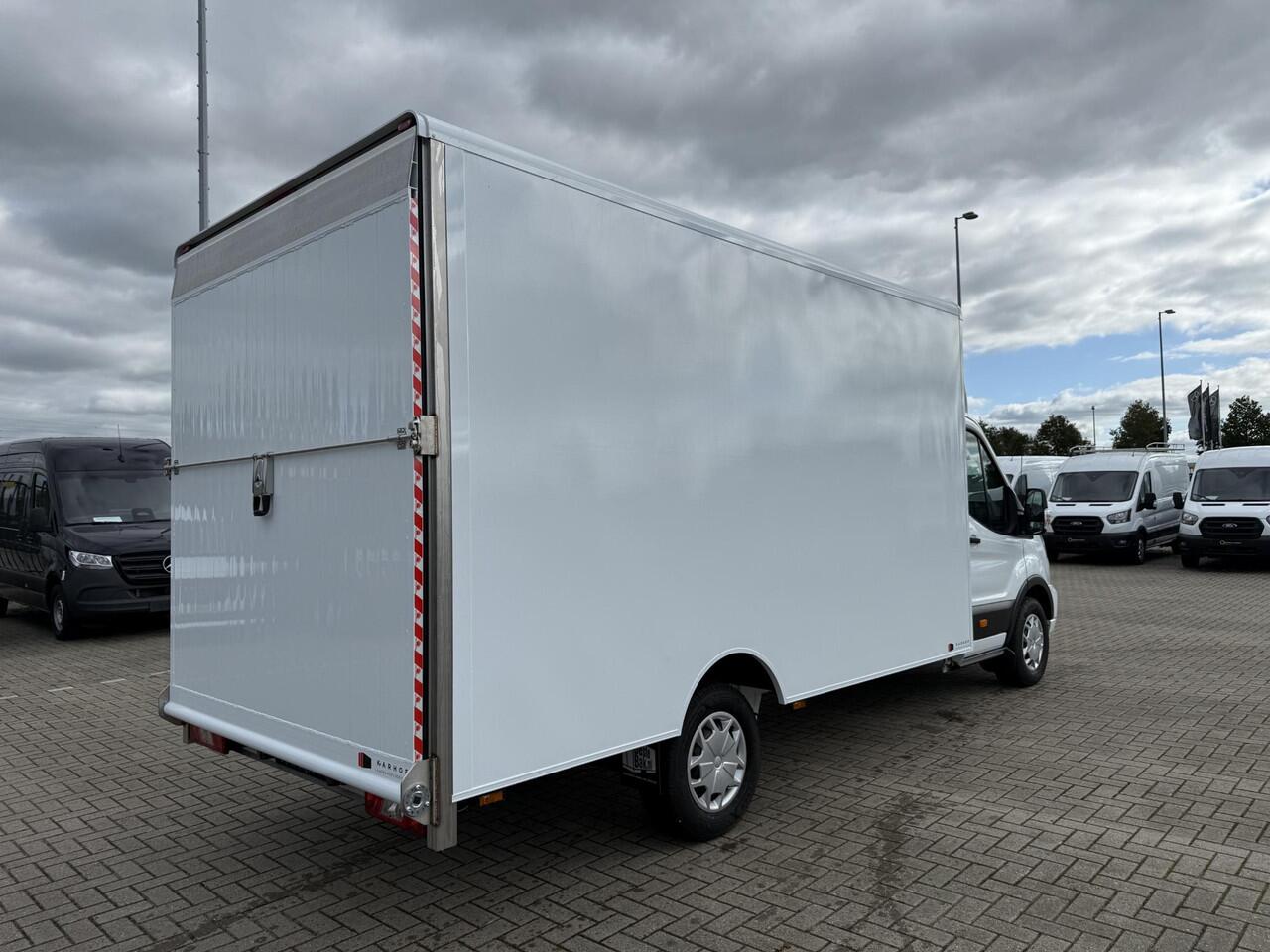 Ford TRANSIT 350 2.0 TDCI | L4 H1 | TREND | SKELETAL | BAKWAGEN KARHOF GESLOTEN BAK INCL. OVERLOOP KLEP | UIT VOORRAAD LEVERBAAR | KENTEKEN 2024 | 170 PK | AIRCO | CRUISE CONTROL | DAB+ | LANE-ASSIT | 3-ZITS