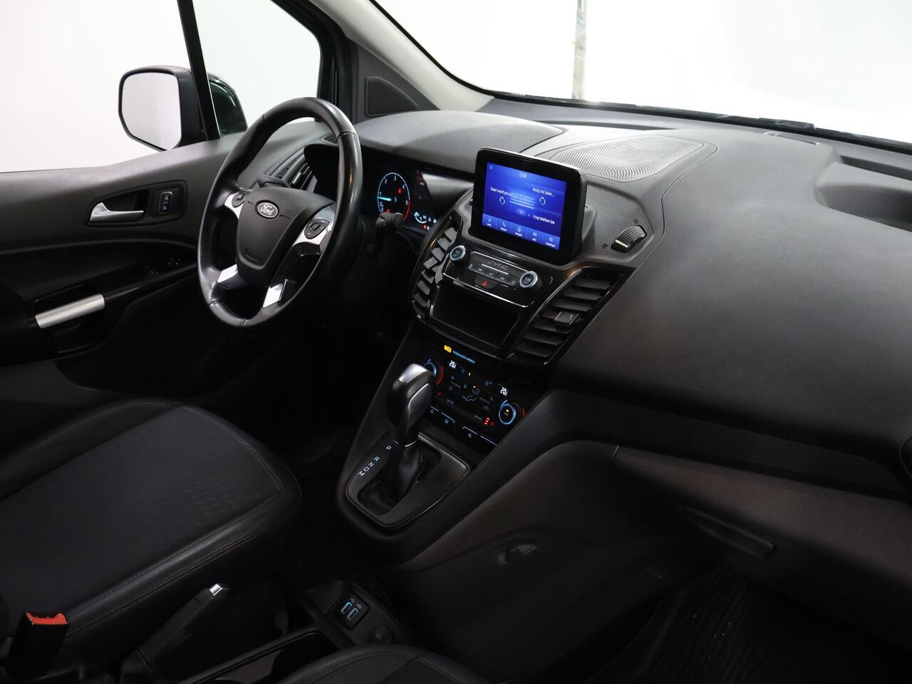 Ford TRANSIT CONNECT 1.5 ECOBLUE AUTOMAAT | L2 | SPORT | CAMERA | STOELVERWARMING | NAVIGATIE | CLIMATE CONTROL | BI-XENON LAMPEN | TREKHAAK | BETIMMERDE LAADRUIMTE | LICHTMETALEN WIELEN