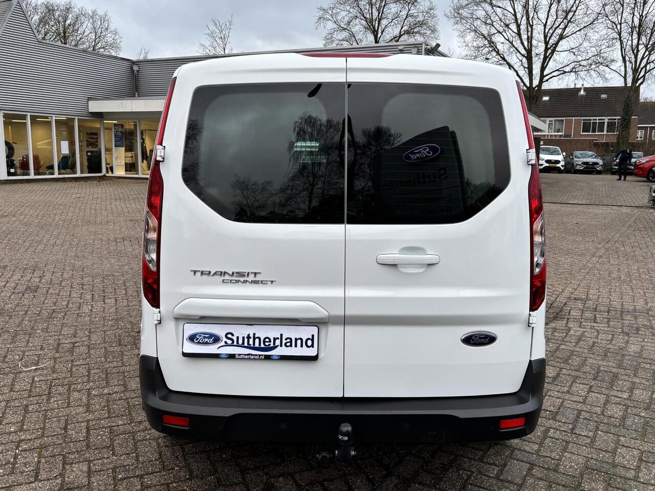 Ford TRANSIT CONNECT 1.5 EcoBlue L2 Limited | SCI | 100pk | Trekhaak | Dubbele Zijschuifdeur! | Stoelverwarming | Houten Laadvloer | 16" LMV | All Season banden