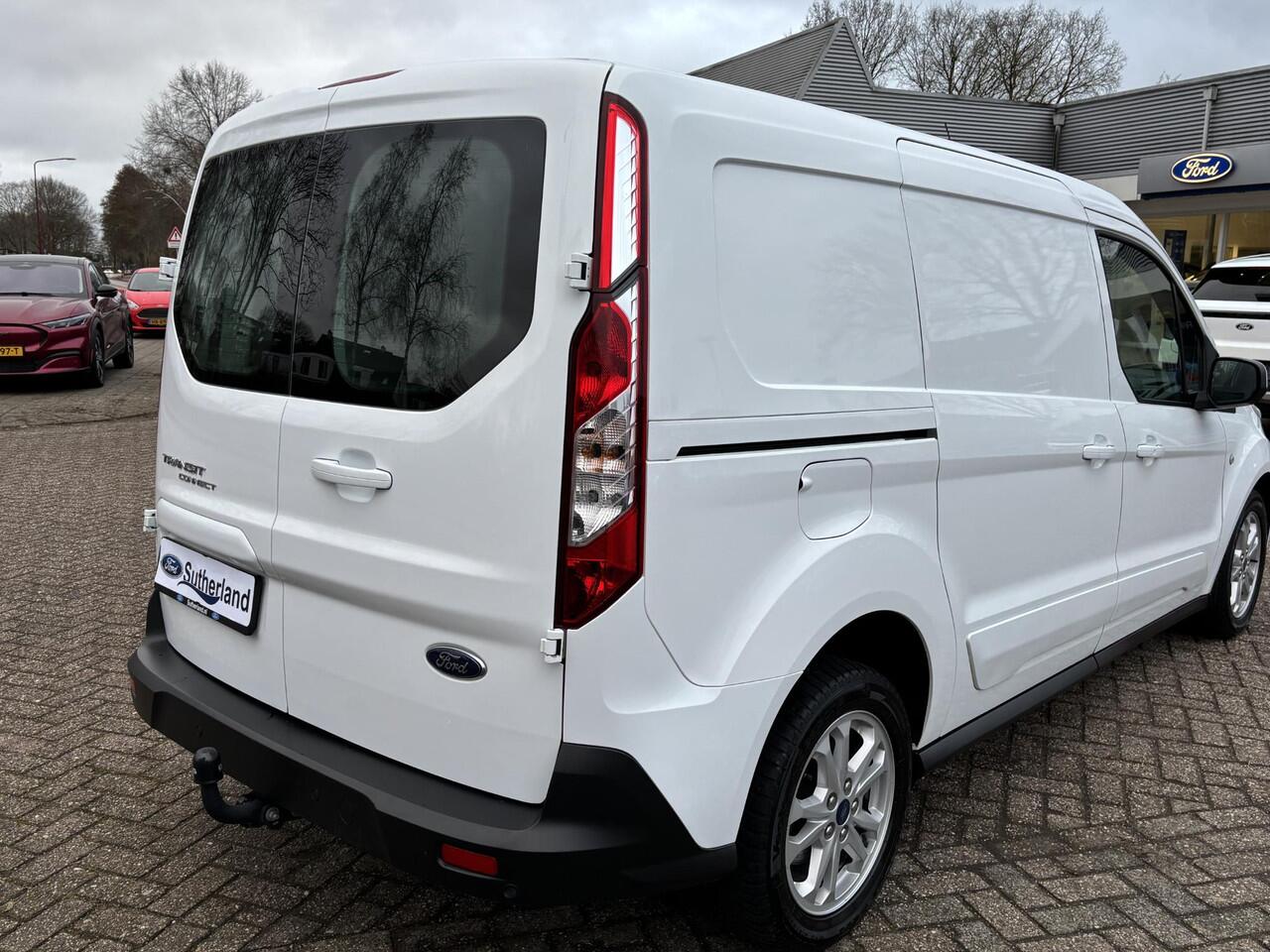Ford TRANSIT CONNECT 1.5 EcoBlue L2 Limited | SCI | 100pk | Trekhaak | Dubbele Zijschuifdeur! | Stoelverwarming | Houten Laadvloer | 16" LMV | All Season banden