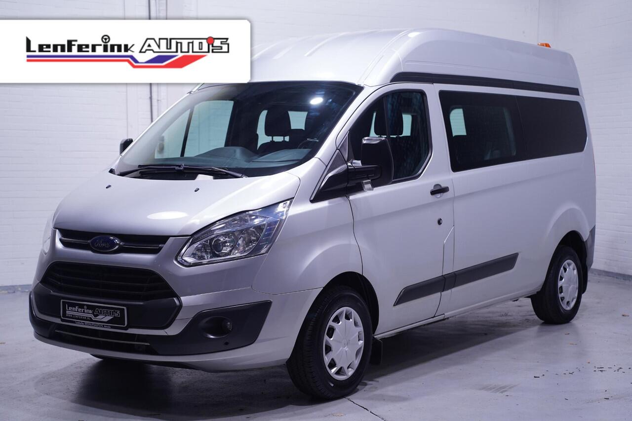 Ford TRANSIT CUSTOM 2.0 TDCI 130 pk L2H2 Dubbel Cabine 6p Airco Cruise Control, PDC V+A, Hoog Dak