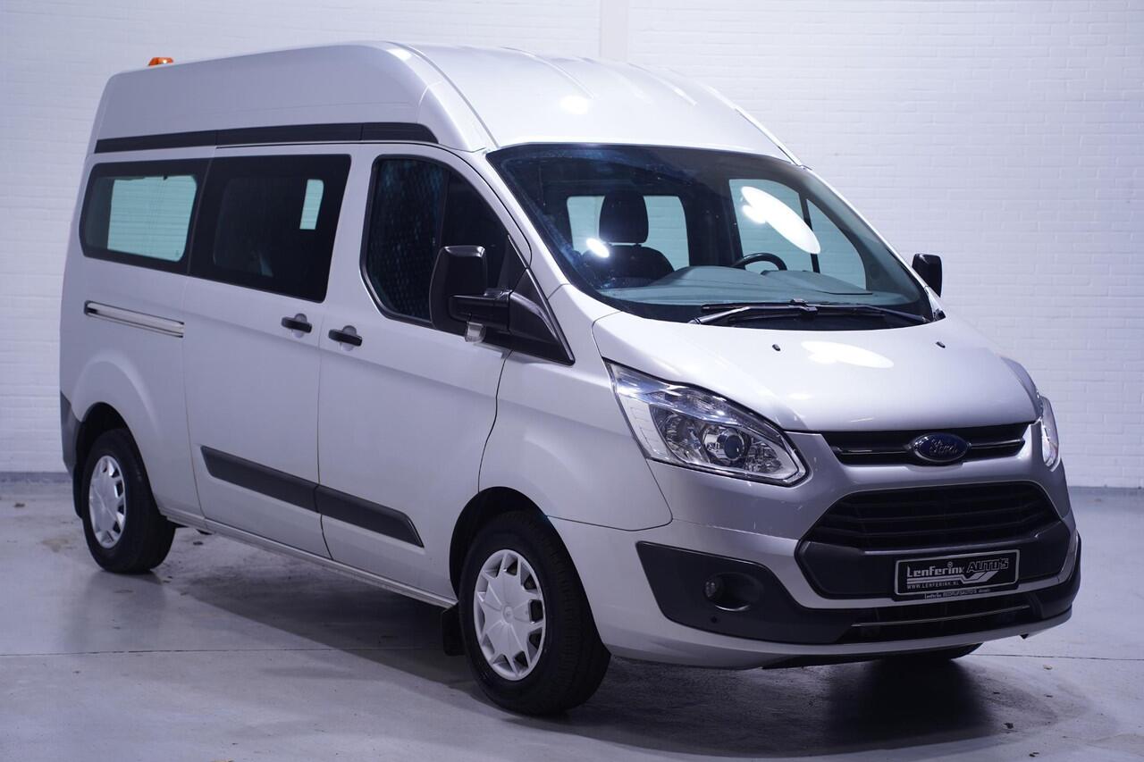 Ford TRANSIT CUSTOM 2.0 TDCI 130 pk L2H2 Dubbel Cabine 6p Airco Cruise Control, PDC V+A, Hoog Dak