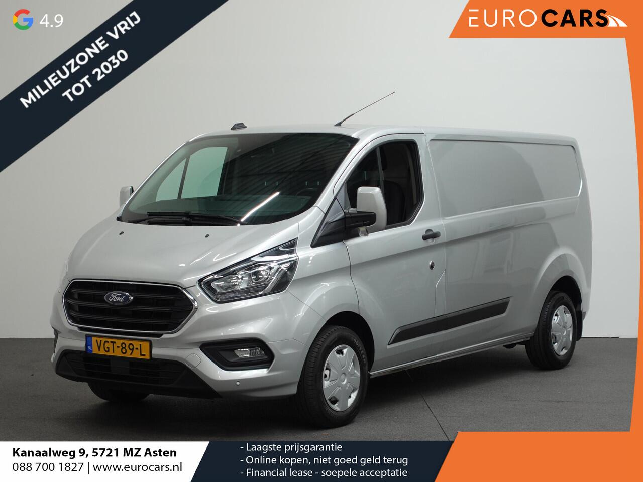 Ford TRANSIT CUSTOM 131pk L2H1 Trend Trekhaak Camera Cruise control Airco Parkeersensoren 3-Zits Euro6