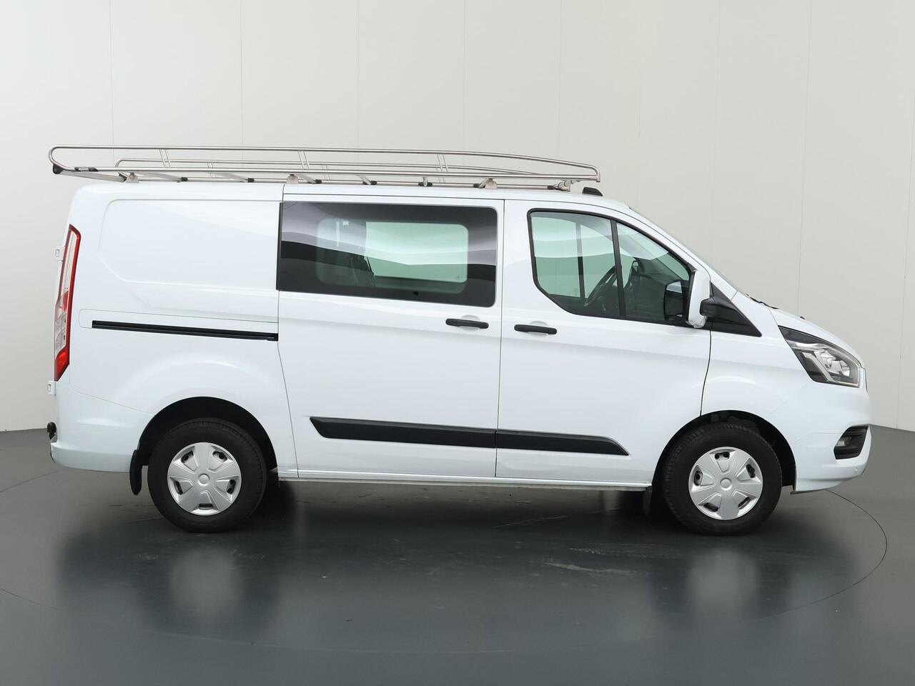 Ford TRANSIT CUSTOM 280 2.0 TDCI | L1H1 | TREND | DUBBEL CABINE | APPLE CARPLAY / ANDROID AUTO | STOELVERWARMING | TREKHAAK 2500 KG | CRUISE CONTROL | INRICHTING IN LAADRUIMTE