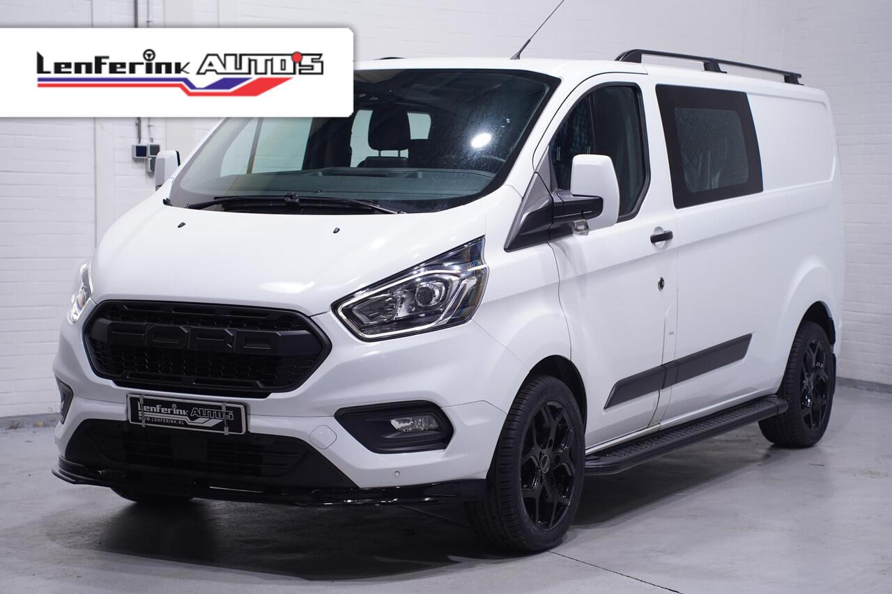 Ford TRANSIT CUSTOM 2.0 TDCi 130 pk Dubbel Cabine Edition Navi Camera, RAPTOR Grille, 18" LMV, Treeplanken, Spoiler Pack, 6-Zits