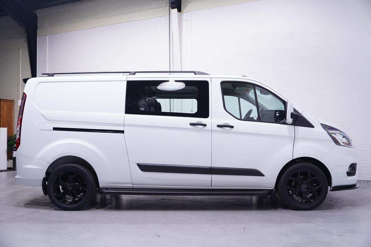 Ford TRANSIT CUSTOM 2.0 TDCI 130 pk Dubbel Cabine RAPTOR Grille, Navi Camera, 18" LMV, Spoiler Pack, 6-Zits