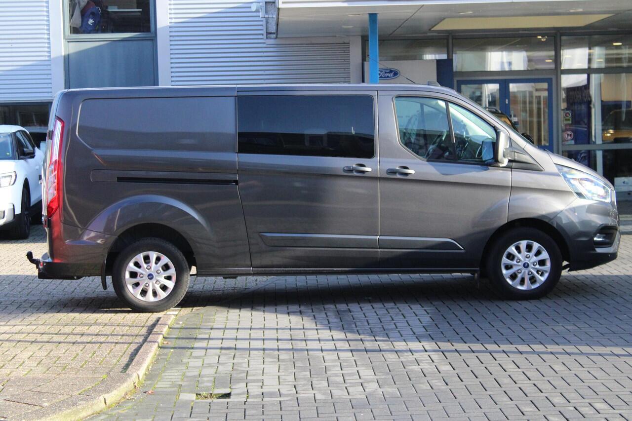 Ford TRANSIT CUSTOM 300 2.0 TDCI L2H1 Limited DC 130pk | ZUID | Dubbele Cabine | Xenon | Trekhaak | Elek. Verstelbare Stoel | Winterpack |