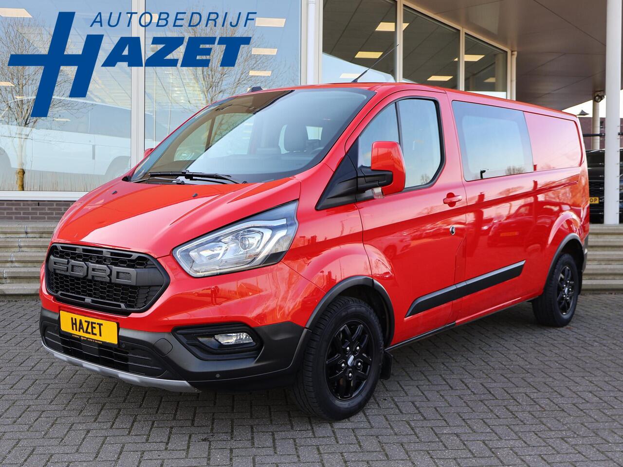 Ford TRANSIT CUSTOM 320 2.0 TDCI 130 PK TRAIL DUBBEL CABINE L2H1 6-PERS. + LEDER | RAPTOR GRILLE | CARPLAY | CAMERA | LMV
