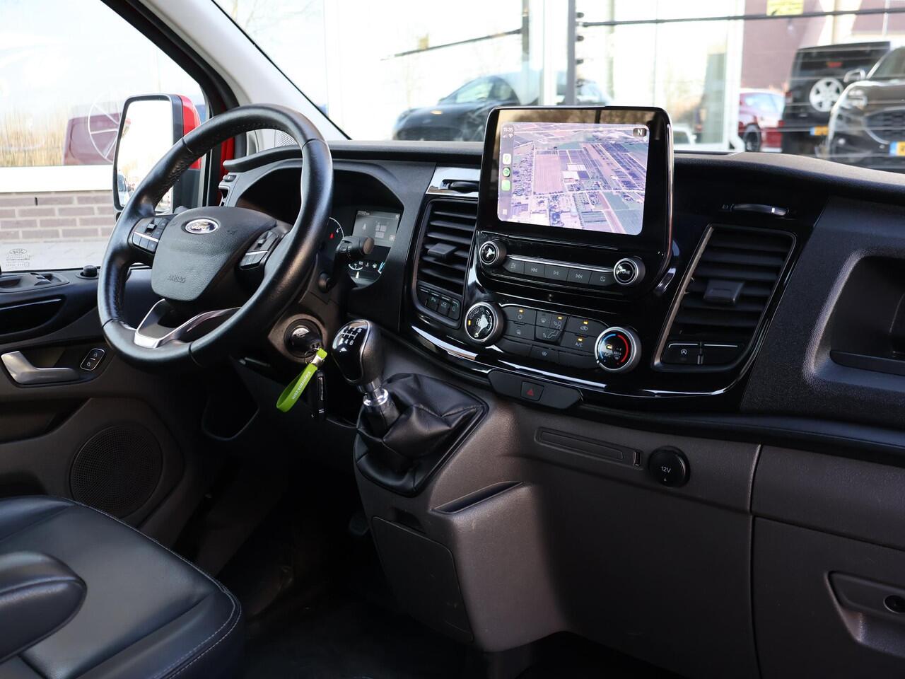 Ford TRANSIT CUSTOM 320 2.0 TDCI 130 PK TRAIL DUBBEL CABINE L2H1 6-PERS. + LEDER | RAPTOR GRILLE | CARPLAY | CAMERA | LMV