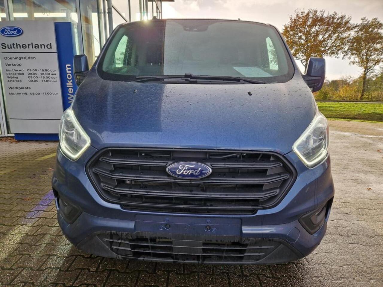 Ford TRANSIT CUSTOM 300 2.0 TDCI L2H1 Trend 130pk SCI | Automaat | Driver Assistance Pack Premium | Navigatiesysteem | Camera| Reservewiel | Chrome Blue Metallic