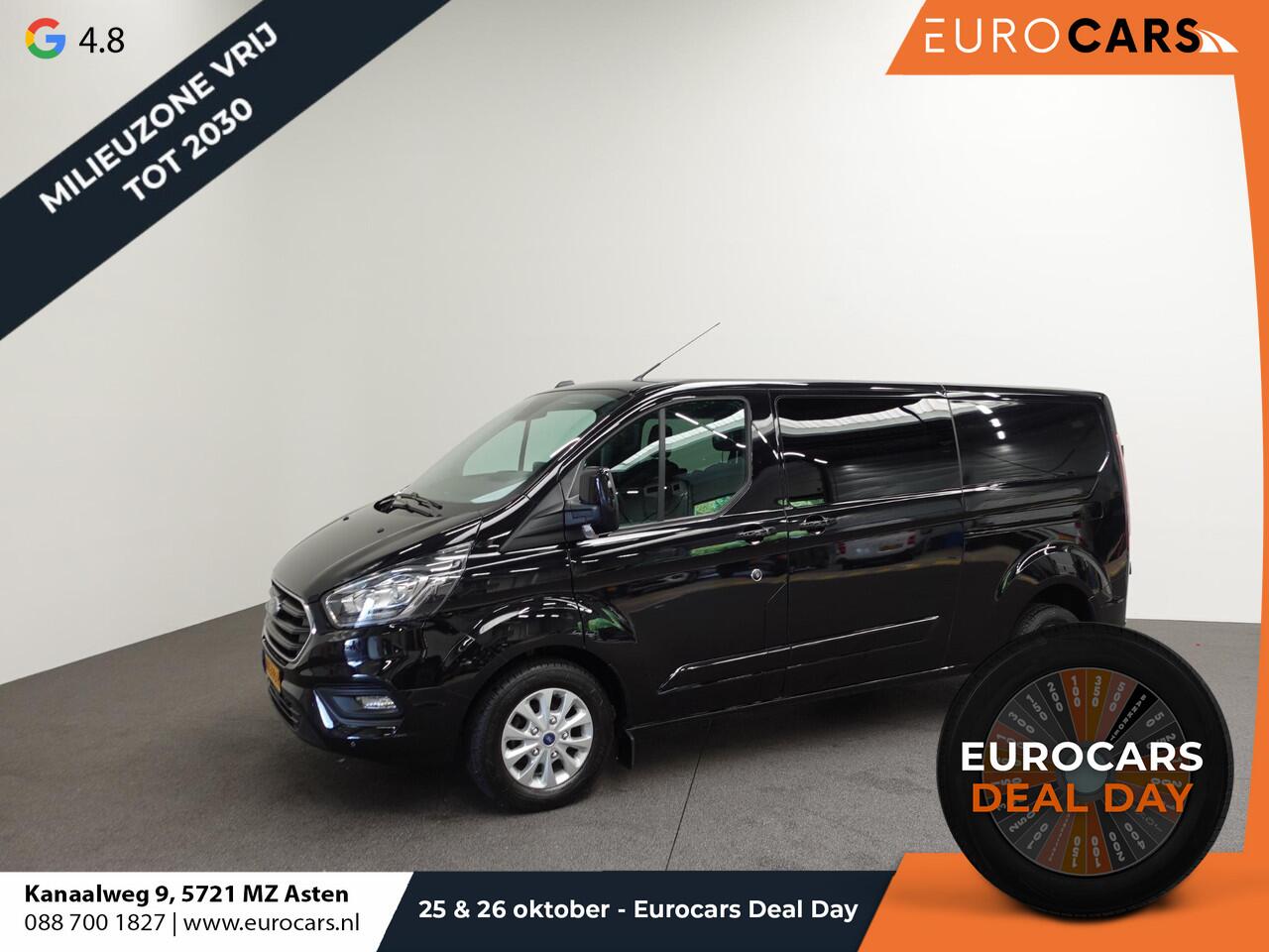 Ford TRANSIT CUSTOM 300 2.0 TDCI L2H1 Limited Dubbele cabine Automaat Navi| Airco 2 Schuifdeuren Trekhaak PDC V& A Carplay DAB