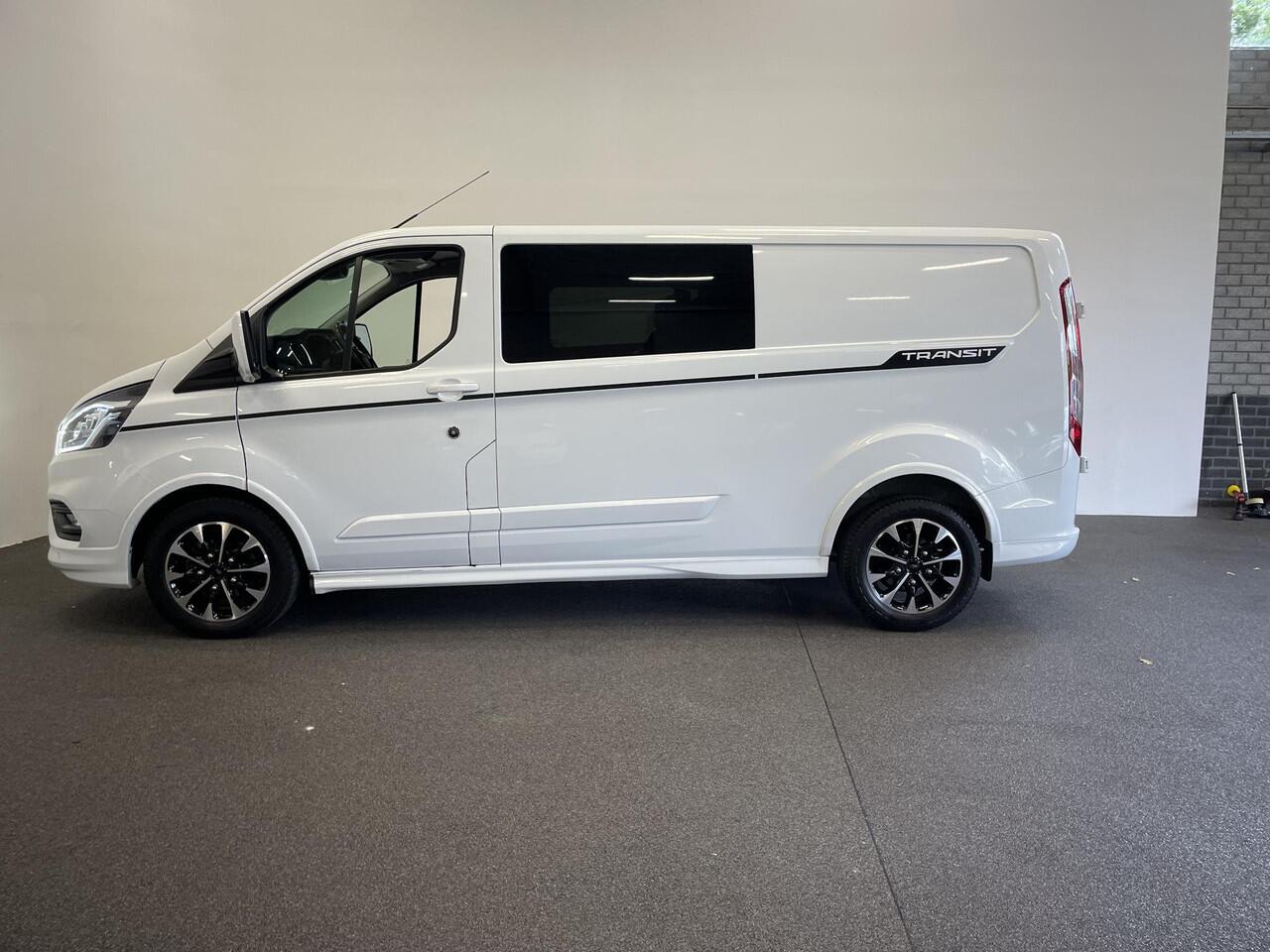 Ford TRANSIT CUSTOM 320 2.0 TDCI L2H1 170PK Sport Automaat Dubbele Cabine Airco Cruise Control Bluetooth Navi Trekhaak