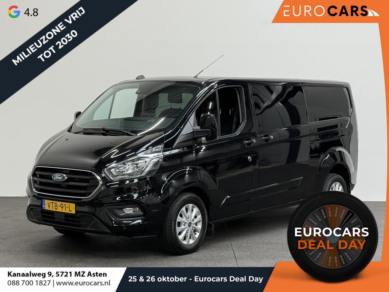 Ford TRANSIT CUSTOM 300 2.0 TDCI L2H1 Limited Dubbele cabine Automaat Navi Airco 2 Schuifdeuren Trekhaak PDC Carplay DAB